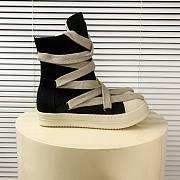 Rick Owens DRKSHDW Hexa High Black Pearl Milk Fat Lace - 4
