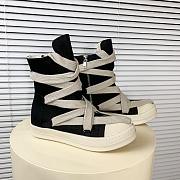 Rick Owens DRKSHDW Hexa High Black Pearl Milk Fat Lace - 2