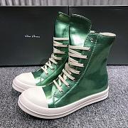 Rick Owens DRKSHDW High Top Green Metallic - 1
