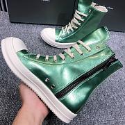 Rick Owens DRKSHDW High Top Green Metallic - 2