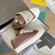 Rick Owens Jumbo Lace Padded Low Brown Milk - 4
