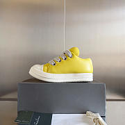 Rick Owens Jumbo Lace Padded Low Yellow Milk - 6