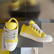 Rick Owens Jumbo Lace Padded Low Yellow Milk - 3