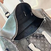 LV Keepall Bandoulière Black Grey 50 Size 50 x 29 x 23cm - 4