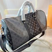 LV Keepall Bandoulière Black Grey 50 Size 50 x 29 x 23cm - 2