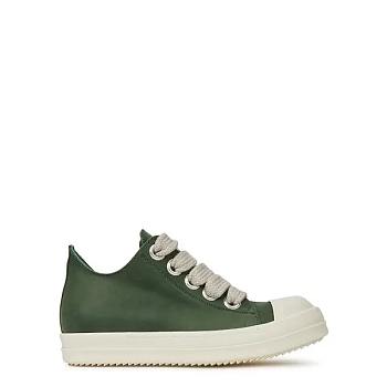 Rick Owens  Jumbo Leather Sneakers Dark Green
