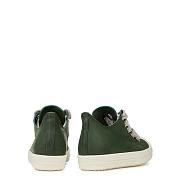 Rick Owens  Jumbo Leather Sneakers Dark Green - 3