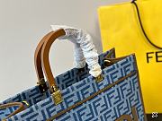Fendi Sunshine Small Denim Blue Size 22x12x25CM - 3