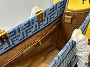 Fendi Sunshine Small Denim Blue Size 22x12x25CM - 5