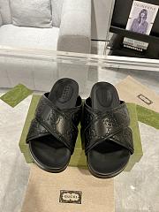 Gucci Men's Slide Sandal Black - 6