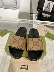 Gucci Slide Sandal Black Brown - 1