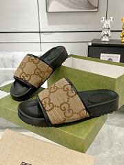 Gucci Slide Sandal Black Brown - 3