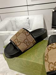 Gucci Slide Sandal Black Brown - 4