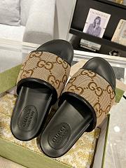 Gucci Slide Sandal Black Brown - 2