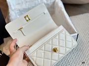 Chanel White Wallet On Chain Bag 77 Size 7.5 x 4.5 x 1.5cm - 5