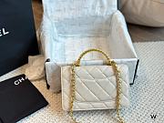 Chanel White Wallet On Chain Bag 77 Size 7.5 x 4.5 x 1.5cm - 4