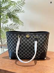 Gucci Ophidia Tote Dark Black Size 38×28×14CM - 1