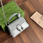 Gucci Dionysus Mini Bag Silver Size 18×12×6CM - 4