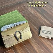 Gucci Dionysus Bag Gold Size 25×17×6CM - 5
