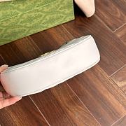 Gucci Marmont Half Moon Shaped White Size 11x21x5CM - 2