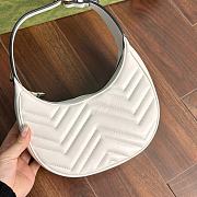 Gucci Marmont Half Moon Shaped White Size 11x21x5CM - 4