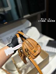 MCM Mini Ella Boston Bag in Visetos Brown 18CM - 5
