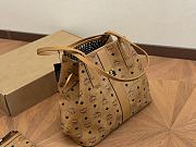 MCM Toni Top-zip Cognac Visetos Brown Size 32CM - 2