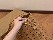 MCM Toni Top-zip Cognac Visetos Brown Size 32CM - 3