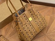 MCM Toni Top-zip Cognac Visetos Brown Size 32CM - 6