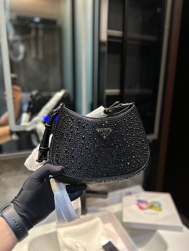 Prada Home Black Stone Bag Size 22x18x4cm - 1