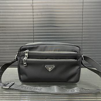 Prada Saffiano Leather Black 23x16x5cm