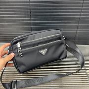 Prada Saffiano Leather Black 23x16x5cm - 5