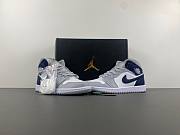 Air Jordan 1 Mid Wolf Grey Midnight Navy DQ8426-104 - 6
