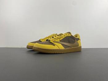 Air Jordan 1 Retro Low OG SP Travis Scott Beige Yellow DM7866-665