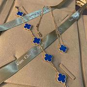 Combo Van Cleef Lucky Vintage Alhambra 5 motifs Blue - 3