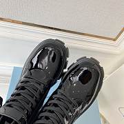 Prada Monolith Leather and Re-Nylon boots with Pouch Black - 5