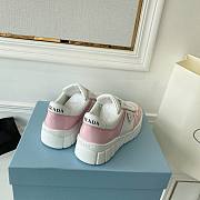 Prada Leather Sneakers White Pink - 5