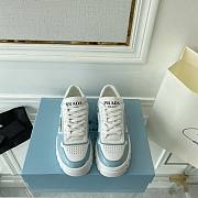 Prada Leather Sneakers White Blue - 5