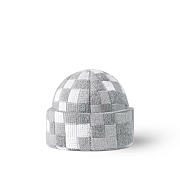 LV Crush Damoflage Pearls Beanie M7874A - 3