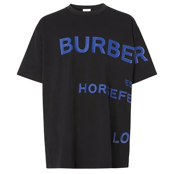Burberry Horseferry-print Oversized T-shirt Black  - 1