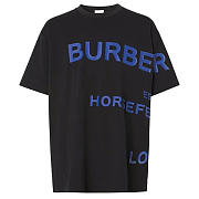 Burberry Horseferry-print Oversized T-shirt Black  - 1