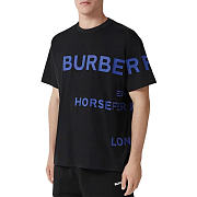 Burberry Horseferry-print Oversized T-shirt Black  - 3