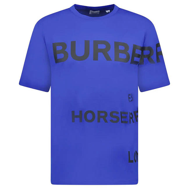 Burberry Horseferry-print Oversized T-shirt Blue - 1