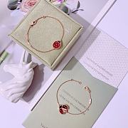 Van Cleef Lucky Spring Bracelet Closed Wings Ladybug VCARP7R00 - 5