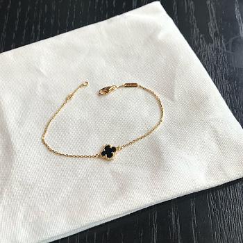 Van Cleef Sweet Alhambra Bracelet Gold Black