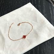Van Cleef Sweet Alhambra Bracelet Rose Gold Red - 1