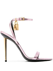 TOM FORD Padlock-detail 120mm Sandals Light Pink - 5