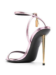TOM FORD Padlock-detail 120mm Sandals Light Pink - 4