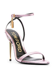 TOM FORD Padlock-detail 120mm Sandals Light Pink - 3