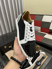 Christian Louboutin Vieira 2 Flat Black White 059#326 - 4
